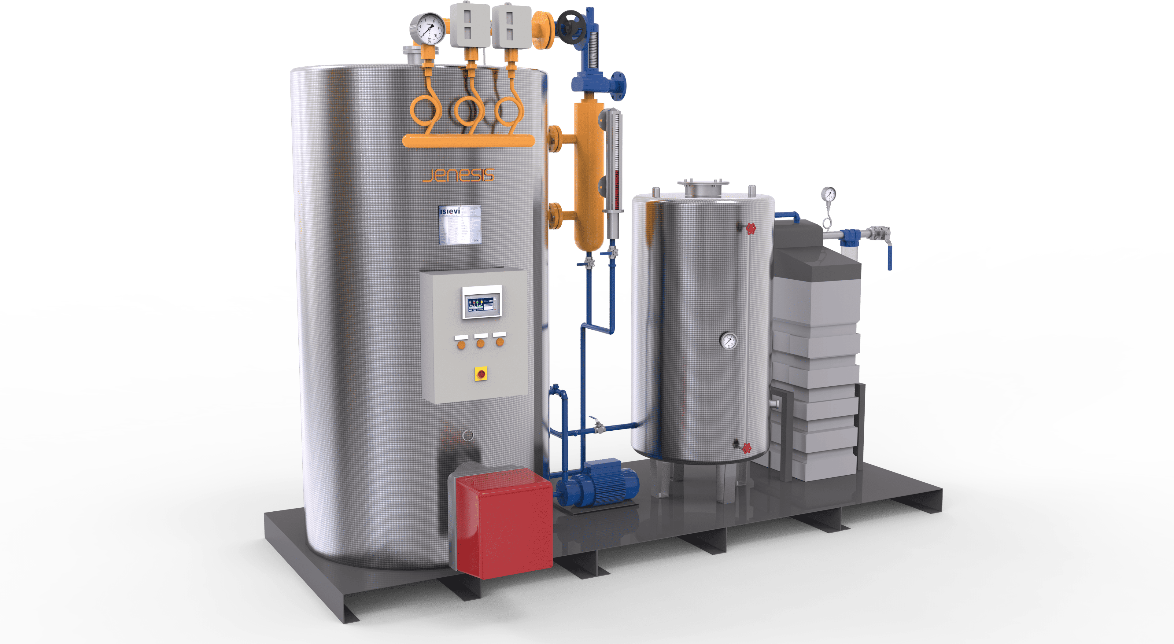 Jenesis Dik Tip Buhar Jeneratörü - Kompakt Model